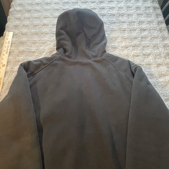 Carhartt Rain Defender Jacket Mens 2X Black Hooded Quilted Lined Full Zip Works - Picture 14 of 15